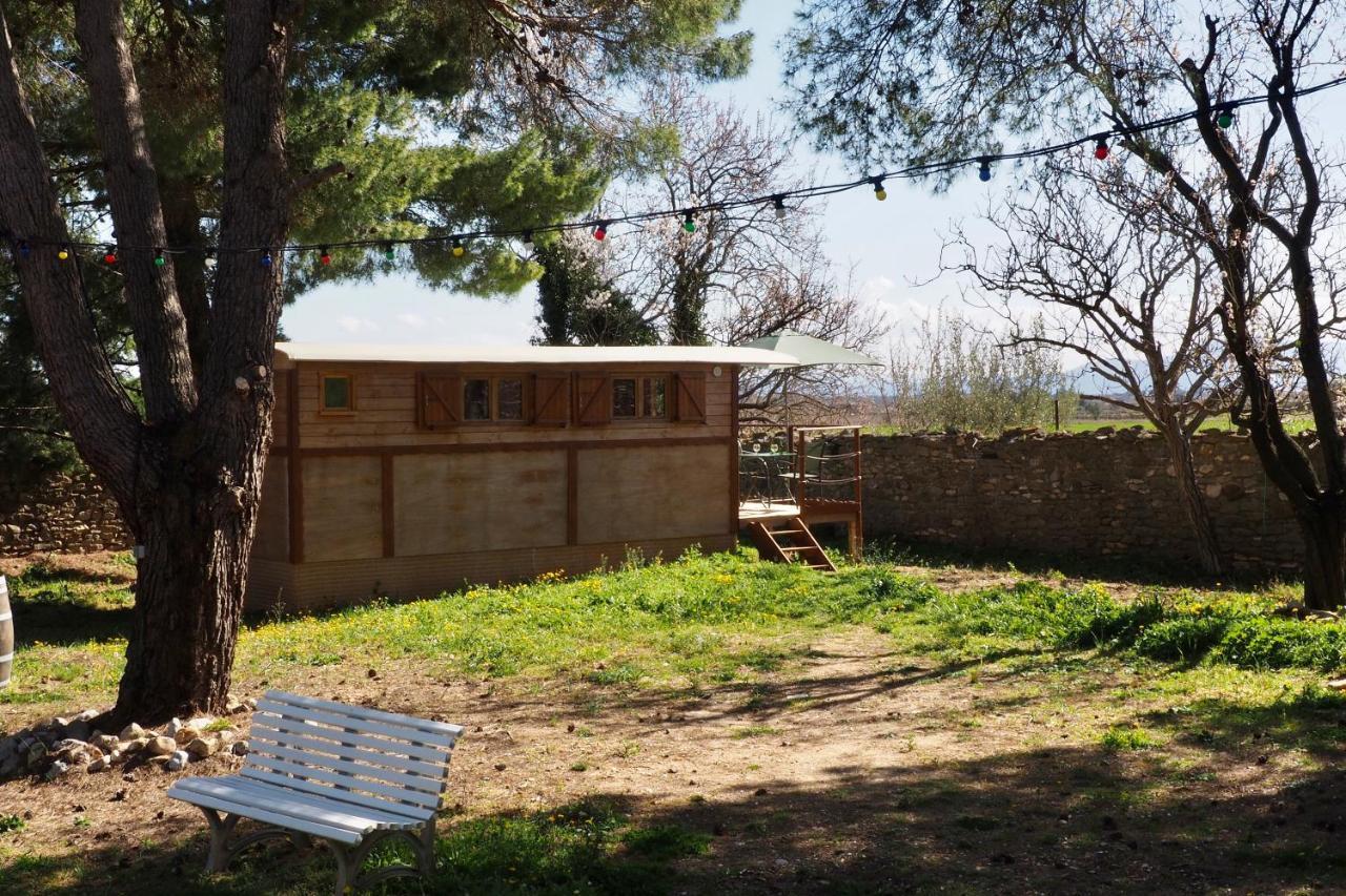 Villa Roulotte dans l'Aude à Trausse Extérieur photo